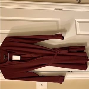 Burgundy dress